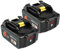 QUPERR 2-Pack 18V 6.0Ah Li-ion Replacement Batteries with Indicator (LED Display) Compatible with Makita 18V Battery BL1850 BL1850B BL1840 BL1830 BL1830B BL1860 BL1840B BL1845 BL1815 632B77 LXT