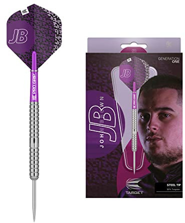 Target Darts John Brown 1. Gen. 90% Wolfram Steeldarts-Set Dartpfeile (24 gr)