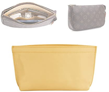 Alucky Organizer-Tasche, kompatibel mit LV Pochette, Zubehör, kleine Kuriertasche, Organizer-Tasche (Khaki)