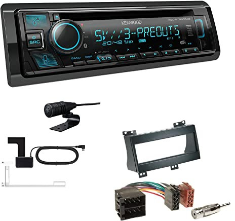 Kenwood KDC-BT960DAB 1-DIN Autoradio CD-Tuner mit Bluetooth Digitalradio DAB+ inkl. Einbauset passend für KIA Cee'D Cee'D SW Pro Cee'D 2007-2011 schwarz