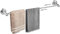 TANiCE Portasciugamani Singolo Regolabile da 40-70 cm in Acciaio Inox Porta Asciugamani da Parete Robusto Ritrattabile con Viti e Adesivi Autoadesivi Adatto per Cucina e Bagno Argento