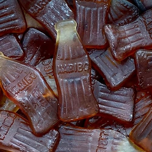 Haribo Sweets Pick n Mix Sizes 500g - 3kg Bulk Sweets - Perfect for Parties and Celebrations - Delicious Gummy Sweets (Giant Cola Bottles, 500g)