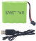 1PCS 4.8V 2800mah AA Li-Batterie Rechargeable avec fiche SM-2P et Ligne de Chargement USB pour SY-E511 RC excavatrice Voiture Camion d'ingénierie E562 TD141 RC Voiture