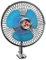 iCover 8 Inch 12V Auto Oscillating Car Fan, Blue, Modern Design, Auto Cooling, Screw Mount, Cig Plug Powered