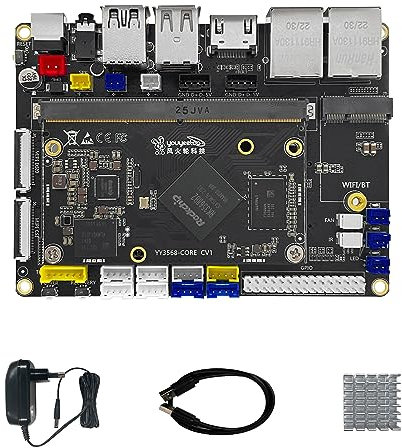 youyeetoo Placa base Dual GbE Low Power Arm -YY3568 Basic Rockchip RK3568-2/4/8 GB RAM SATA 3.0, PCIe 3.0 SSD, USB Host x6 - Hasta 4K @60Hz Salida de vídeo -AIoT/NAS/SBC (YY3568 2+16GB)