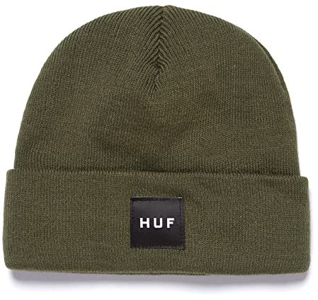 Box Logo Beanie, Oliv/Blatt für mich (Leaf It to Me), Einheitsgröße