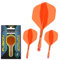 WINMAU Darts Fusion Integrated Flight & Shaft System - No.2 Shape & Design - Orange Farbe, Medium Länge