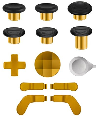 Palillos magnéticos 13 en 1 de repuesto para joystick analógico, accesorios de reparación, juego de componentes con 4 palas, 2 almohadillas D, 1 herramienta para Xbox Elite Series 2 y controlador Core
