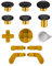 Palillos magnéticos 13 en 1 de repuesto para joystick analógico, accesorios de reparación, juego de componentes con 4 palas, 2 almohadillas D, 1 herramienta para Xbox Elite Series 2 y controlador Core