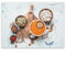 SMTDeco Herdabdeckplatte Ceranfeld Abdeckplatte Herdabdeckung Herdplatten Abdeckungen Induktionskochfeld 40x30 cm 1-tlg. Holz Gemüse Braun