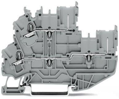 WAGO 2022-2203/999-953 Basisklemme 5.20mm Push-In-Klemme Grau 50St.
