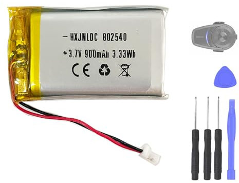 Aousavo 802540 ersatz akku Kompatibel mit Sena 10S Series Sena 10S-01 and Sena 20s Series Sena 20s-01 Sena 20s Evo Sena 30K Sena 30K-01D Motorcycles Bluetooth Headset