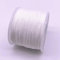 birnn 0,4–1,5 mm, 10 m/Los, weißer Nylonschnurfaden, chinesischer Knoten, Makramee-Schnur, Armband, geflochtene Schnur, DIY-Quasten, Perlenfaden, weiß, 0,4 mm (10 m)
