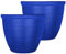 SG Traders 2 x Large Plastic Round Cromarty Plant Pot Flower Pot Planter Garden Decoration Antique 30cm Plant Pot Outdoor Flower Pots Outside Garden Planters Outdoor With Drainage Holes