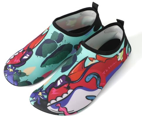 TBUQNZA Zapatos de Agua Descalzo Barefoot Respirable Calcetines de Natación Aire Libre Piscina de Playa Surf Yoga Calzado, 38~39