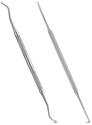 Lima per Unghie, sollevatori?Punta Curva,Set per manicure e pedicure,kit per la rimozione delle unghie dei incarnite, acciaio inox strumenti?adatto casa e salone