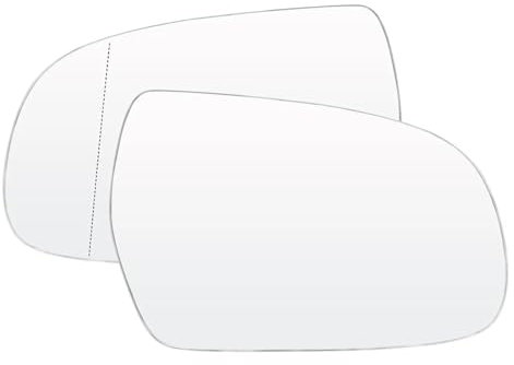 HEXEH Espejo retrovisor de Repuesto Espejo Retrovisor Puerta Lateral Conductor Y Pasajero Cristal Calefactado Exterior Asférico para Audi A3 A4 S4 A5 S5 para Quattro 2010-2017(Pair)