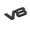 Auto Emblem Aufkleber für Mercedes-Benz CL 63 AMG,3D Metall Selbstklebende Logo Karosserie Number Letters Sticker Abzeichen für Kühlergrill Auto Heckklappe Dekoration Badge Decal,V8Black1