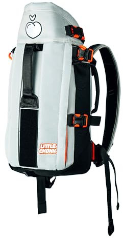 The Maxine One Small Hunde-Tragerucksack von Little Chonk, für kleine Rassen, verstellbare Haustier-Tragetasche, nach vorne zeigend, für Reisen, Wandern, Grau (Chonkcrete Grey)