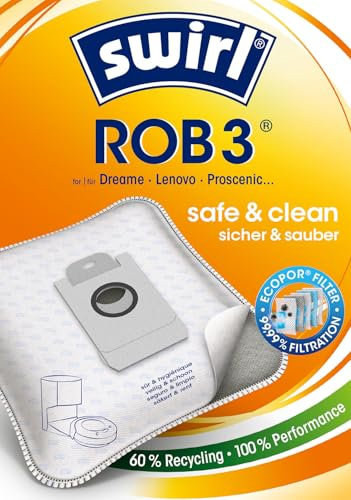 Swirl ROB 3 EcoPor Staubsaugerbeutel, Cotton