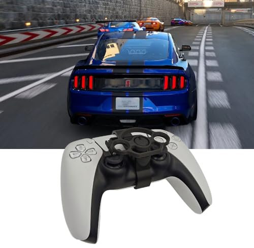 Volantes de Carreras para PS5 para PS5 Slim, Mini Volante Controlador de Juego Volante Auxiliar Accesorios de Repuesto para PS5 para PS5 Slim (Modelo de doble orificio)