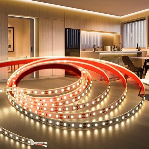 KSIBNW LED Strip 24V LED Streifen 5M, Selbstklebend LED Band Neutralweiß 4000K 8mm Breite LED Lichterkette Lichtband Leiste LED Beleuchtung für Zimmer, Partei, Home Dekoration (ohne Netzteil)