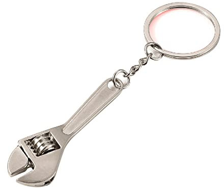Llave pequeña ajustable para juego de herramientas de regalo para hombres, llavero novedoso, llavero, llave portátil