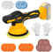 Polisseuse sans fil pour Dewalt 18/21V, 0 à 4500 tr/min, 8 vitesses variables et kit de polissage, base de 150 mm pour le détail, le polissage, le cirage, l'élimination des rayures (piles