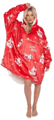 GC GAVENO CAVAILIA Christmas Hoodie Blankets - Oversized Hoodies For Women & Men - Super Soft Warm Sherpa Fleece Blanket Hooded Sweatshirt - Xmas Wearable Throw Blanket Hoodie - One Size