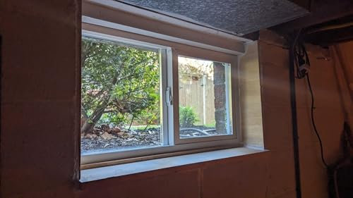 Ventana Ventanas correderas Piccola Finestra Del Seminterrato, Finestra Scorrevole A Battente Bianca Per Casette Da Gioco, Doccia, Garage, Rimorchio Per Merci, Finestre A Traversa In Alluminio Per Cap
