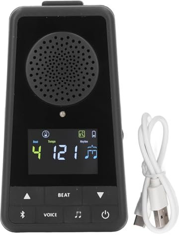 Wiederaufladbares Digitales Metronom, Lautsprecher mit Stimmzählung, Beats-Mixer, LED-Tempoanzeige, Musikwiedergabe für Klavier, Gitarre, Violine