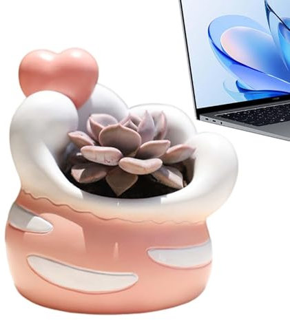 FmtwPhn Lindas macetas, Lindas macetas para suculentas | Maceta para Gatos Divertidas macetas suculentas | Macetas pequeñas, Bonita Maceta para suculentas, Sala de Estar, Interior