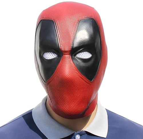 RESTEQ Latex Mask for Cosplay and Carnival - Realistic Full Head Mask for Adults, Superhero Costume Accessories, Breathable Fancy Dress Mask for Halloween, Party and Fancy Dress