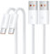 toocki Cable USB C [2Pack 1M+1M] Cable USB Tipo C Nylon Cabo USB A USB C Carga Rapida para iPhone 16 Pro Max, Samsung Galaxy S24 S23 S22 S21 S20 S10 S9 S8 Note10, Huawei P60 / Mate 60/50, Honor