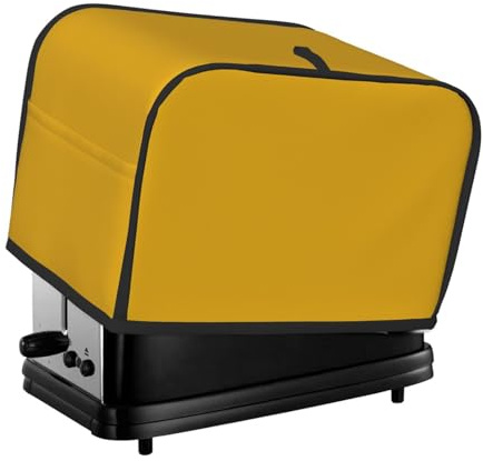 2 Slice Toaster Covers Quilted Bread Maker Cover Small Appliance Cover With Handle Mustard Yellow Toasters Dust Cover For Home Table Kitchen Decor