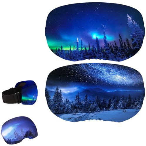 JAWUZ 2 Copriocchiali da Sci e Snowboard, Copriocchiali da Sci e Snowboard per Riporre gli Occhiali da Viaggio, Multicolore, M