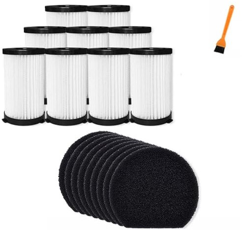 DEMULAX For MooSoo, for D600 D601, for Cecotec Conga Thunderbrush 520 560, for Ariete Handy Force 2761 2759 RBT, elemento filtro HEPA for aspirapolvere Filtro per aspirapolvere(SET 4)