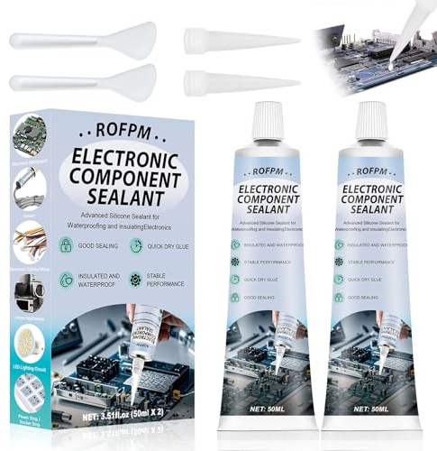 Set Di 2 Smalti Di Protezione Per Elettronica, Spray Di Contatto Per Elettronica, In Silicone Trasparente, Sigillanti Isolanti, Impermeabili, Adatti Per Elettrodomestici