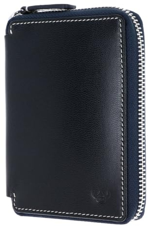 Golden Head Leder Geldbörse Bari RFID Protect RV-Börse 3315 Marineblau dunkelblau
