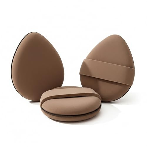 Lot de 3 Éponges de Maquillage en Forme de Goutte pour Fond de Teint | 2,95 Pouces Éponge de Fond de Teint Pour Liquide, Crème,Poudre, Sans Latex, Ultra-Douces Double Face Éponge Cosmétique