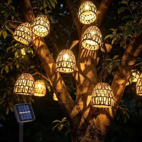 GOUYENG LED Solar Lichterkette Aussen,Solar Lampions Außen Wetterfest 3.6m