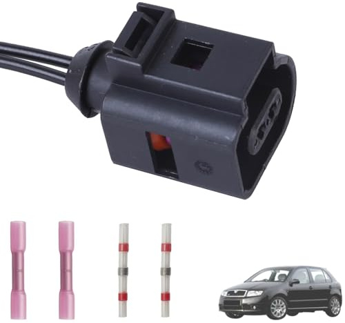 Twowinds Stecker Temperatursensor 1j0973702 Kompatibel mit VW Golf 4, Jetta | Passend für Golf 4, Jetta 4, New Beetle, R32