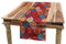 ABAKUHAUS marokkanisch Tischläufer, Oriental Wellig Natur, Esszimmer Küche Rechteckiger Dekorativer Tischläufer, 40 x 180 cm, Rot Kamel
