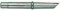 Weller T0054005799N SG40 Longlife Lötspitze Eisen plattiert, Gerade, Abgeschrägt 45°, 7 mm