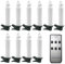 Uonlytech Led Christmas Tree Candles Wireless Flameless Flickering Clip-on Window Taper Candle Light with Remote for New Year Wedding Birthday Party