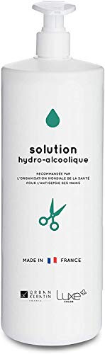 Gel Hydroalcoolique Mains Grand Format 1000ml | Recommandé par l'OMS | Urban Keratin Made In France