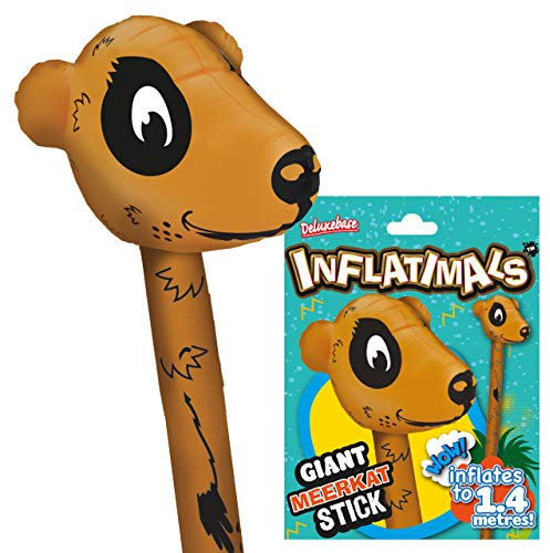Inflatimals - Erdmännchen von Deluxebase. Riesiges aufblasbares Meerestier Aufblasbares Spielzeug. Perfektes aufblasbares Partygeschenk oder Partydekoration für Kinder