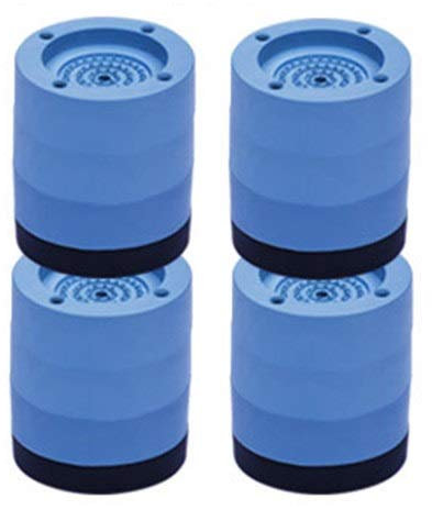 UUMFP Washing Machine Feet Pads, Anti Vibration Rubber Mat, Steady Spin Floor Protection Non Slip Pads, Furniture Feet for Dryer, Refrigerator, Microwave, Oven (Color : Blue, Size : 8.5cm)