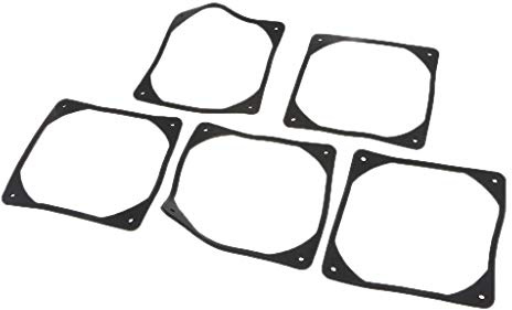 prasku 5x 80mm Anti-vibration Silicon Fan Gasket for PC Computer