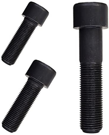 Generisch Zylinderkopfschraube DIN 912 M8 x 1,0 x 12mm, Innensechskant, Stahl 8.8, Feingewinde, Schwarz, 1 Stück